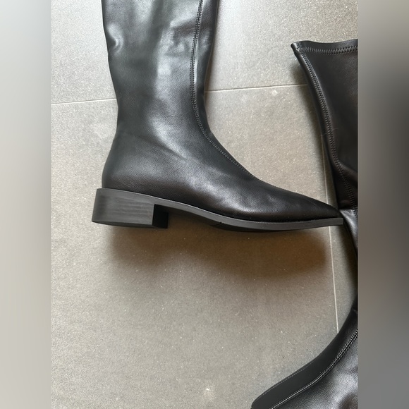 Looks Like Summer Black Knee High Boots - Picture 5 of 6